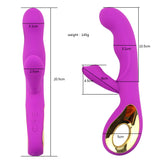 USB Oplaadbaar G-Spot Clitoris Vibrator Roze