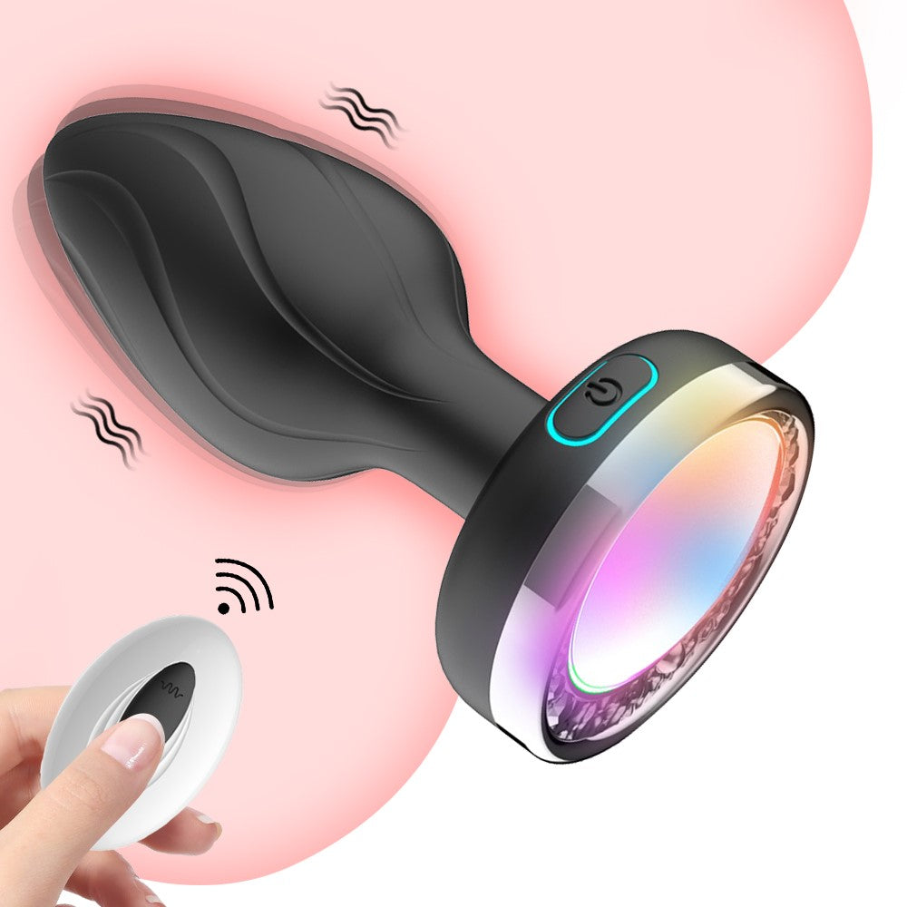 Erodit Lightning butt plug 10 vibration and light settings with remote Erodit.nl Erodit Lightning butt plug 10 vibration and light settings with remote Erodit.nl