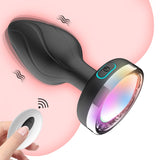 Erodit Lightning Buttplug 10 Vibrations- und Lichteinstellungen mit Fernbedienung