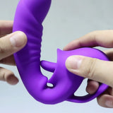 Erodit double sensation 2 in 1 vibrator. USB rechargeable Pink