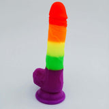 Erodit Regenbogendildo – Pride LGBTQIA+ Farben Dildo (4 Größen)