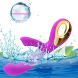 USB Rechargeable G-Spot Clitoral Vibrator Purple