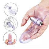 Erodit G-spot vinger vibrator, inclusief batterijen
