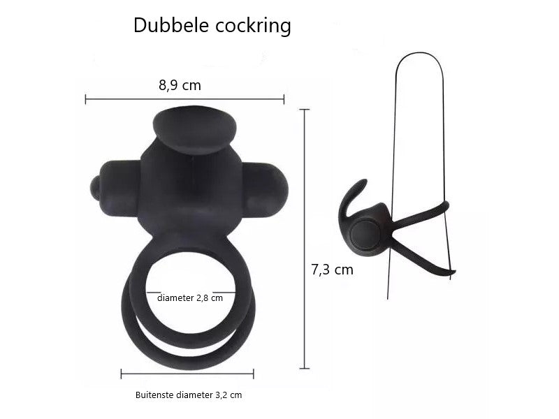 Erodit vibrierender Doppel-Penisring mit 10 verschiedenen Vibrationen Erodit.nl Erodit vibrierender Doppel-Penisring mit 10 verschiedenen Vibrationen Erodit.nl