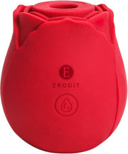 Erodit Silikon-Luftdruckvibrator Rot/Pink, USB wiederaufladbar
