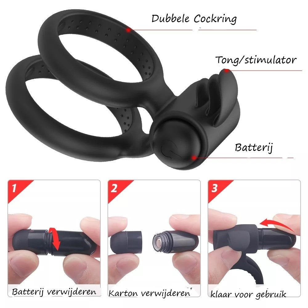 Erodit Silikon-Klitoris-stimulierender Vibrations-Penisring Erodit.nl Erodit Silikon-Klitoris-stimulierender Vibrations-Penisring Erodit.nl